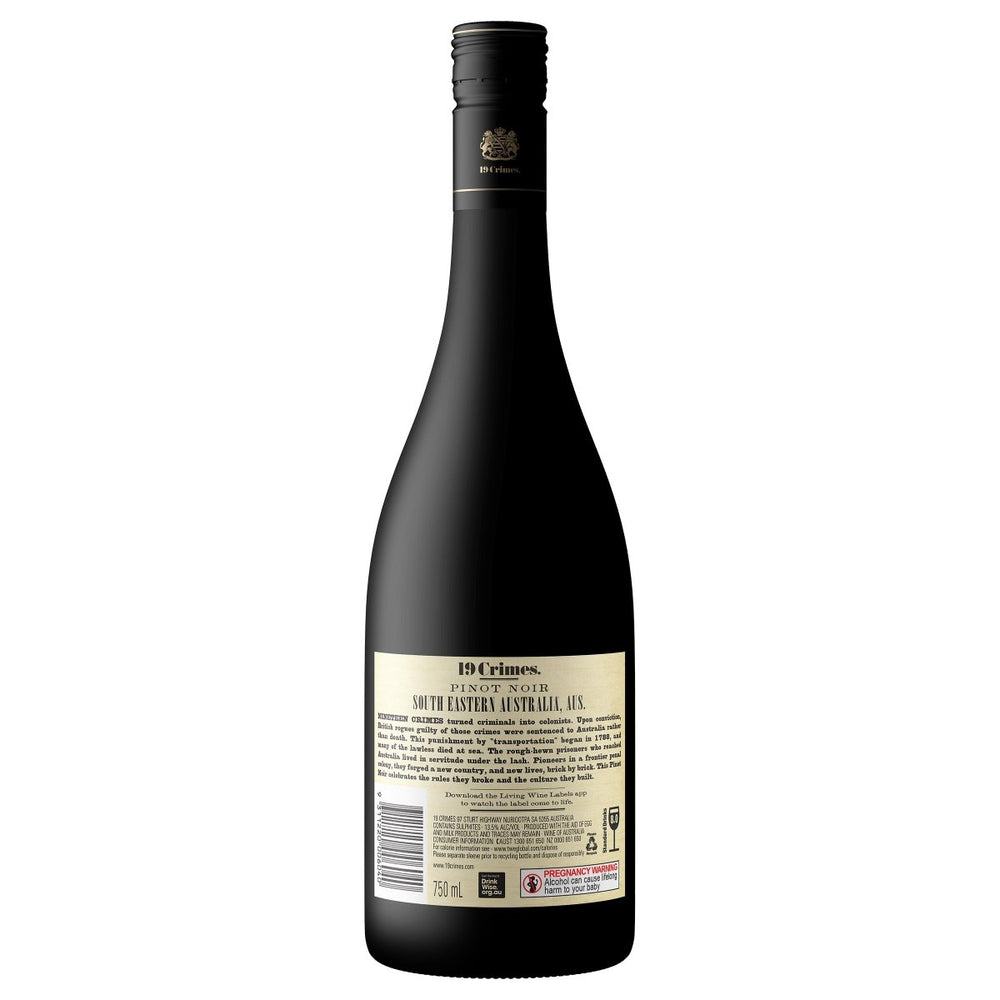 Buy 19 Crimes 19 Crimes Pinot Noir (750mL) at Secret Bottle