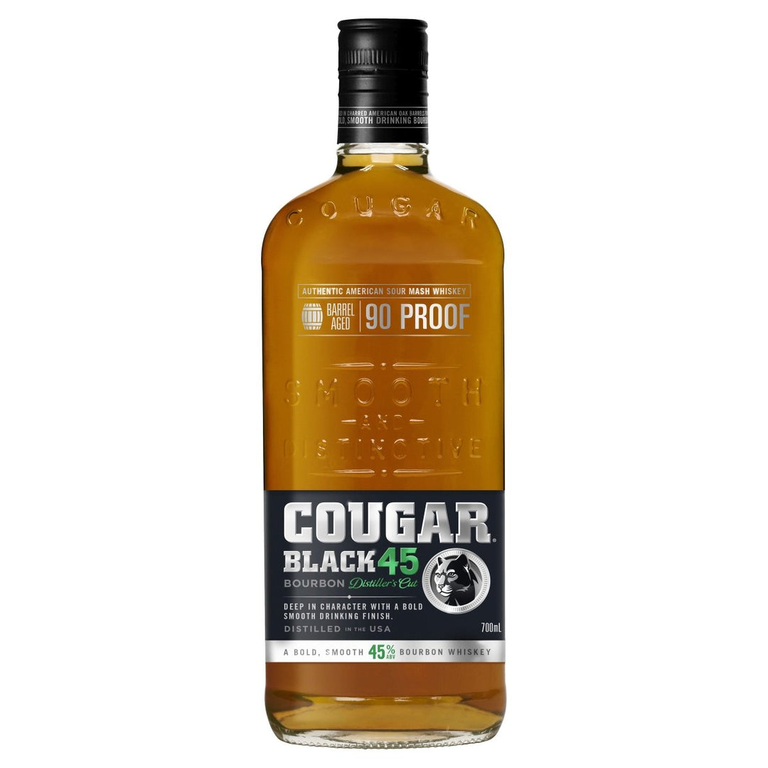 Buy Cougar Cougar Black 45 Bourbon Whiskey (700mL) at Secret Bottle