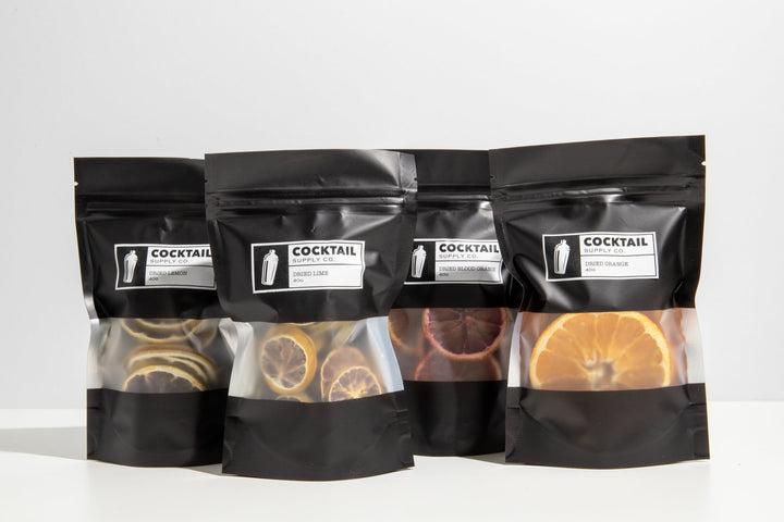 Buy Cocktail Supply Co. Dried Cocktail Garnish Mixed Pack (4x40g) at Secret Bottle