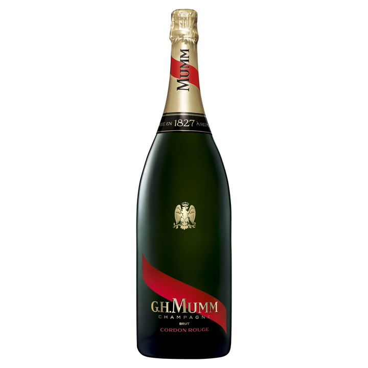 Buy G.H. Mumm G.H. Mumm Cordon Rouge NV Champagne Wooden Box Jeroboam (3000mL) at Secret Bottle