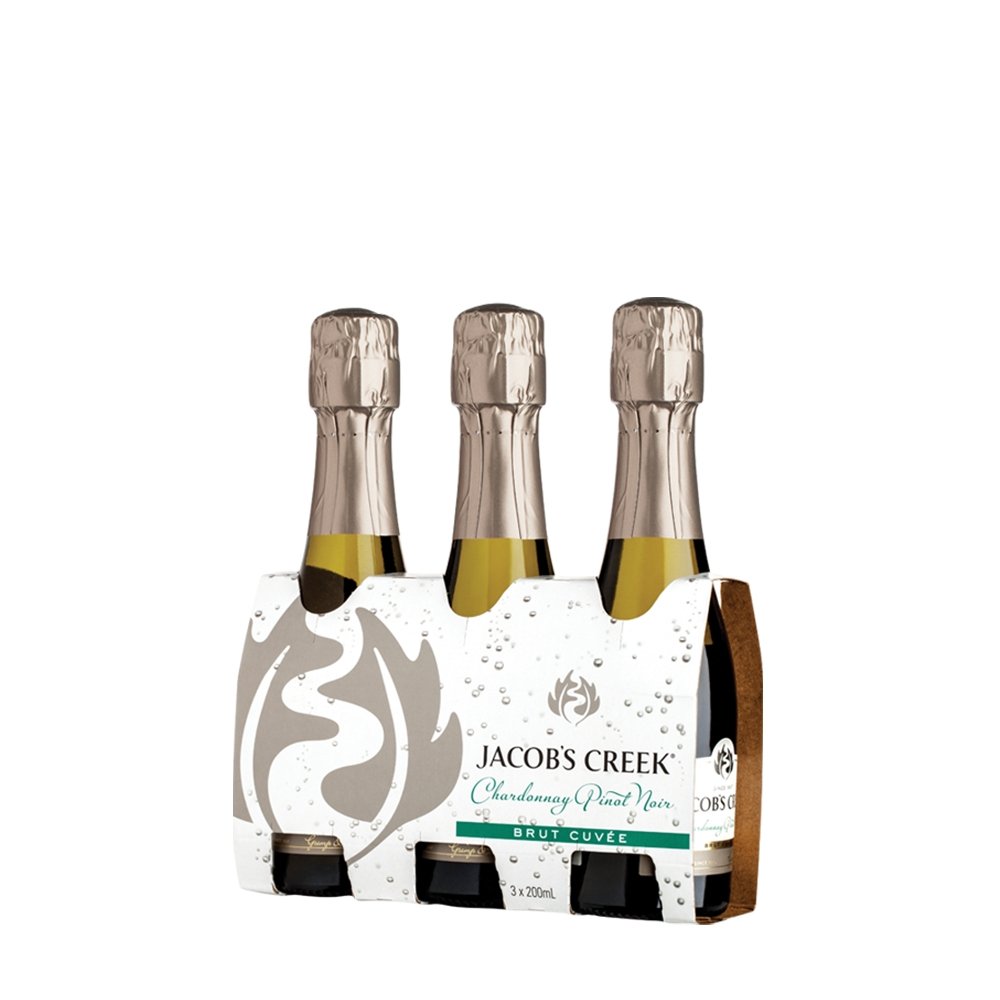 Buy Jacob's Creek Jacob's Creek Sparkling Chardonnay Pinot Noir 200ml (Pack of 3) at Secret Bottle