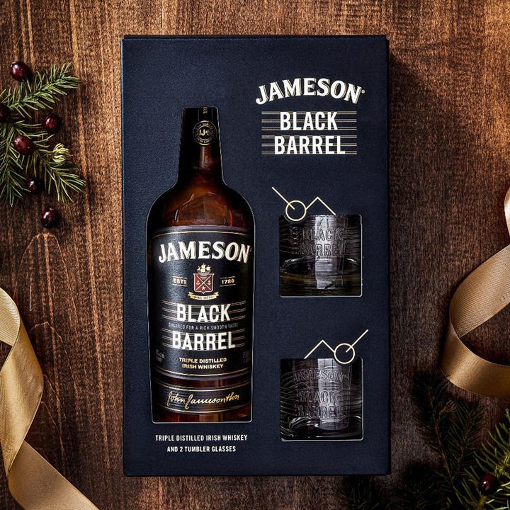 Buy Jameson Jameson Black Barrel Glasses Gift Pack (700mL) at Secret Bottle