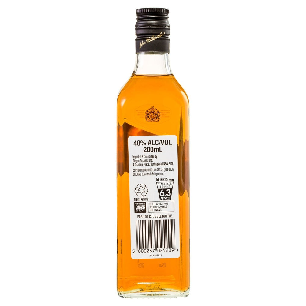 Buy Johnnie Walker Johnnie Walker Black Label 12YO Blended Scotch Whisky (200mL) at Secret Bottle