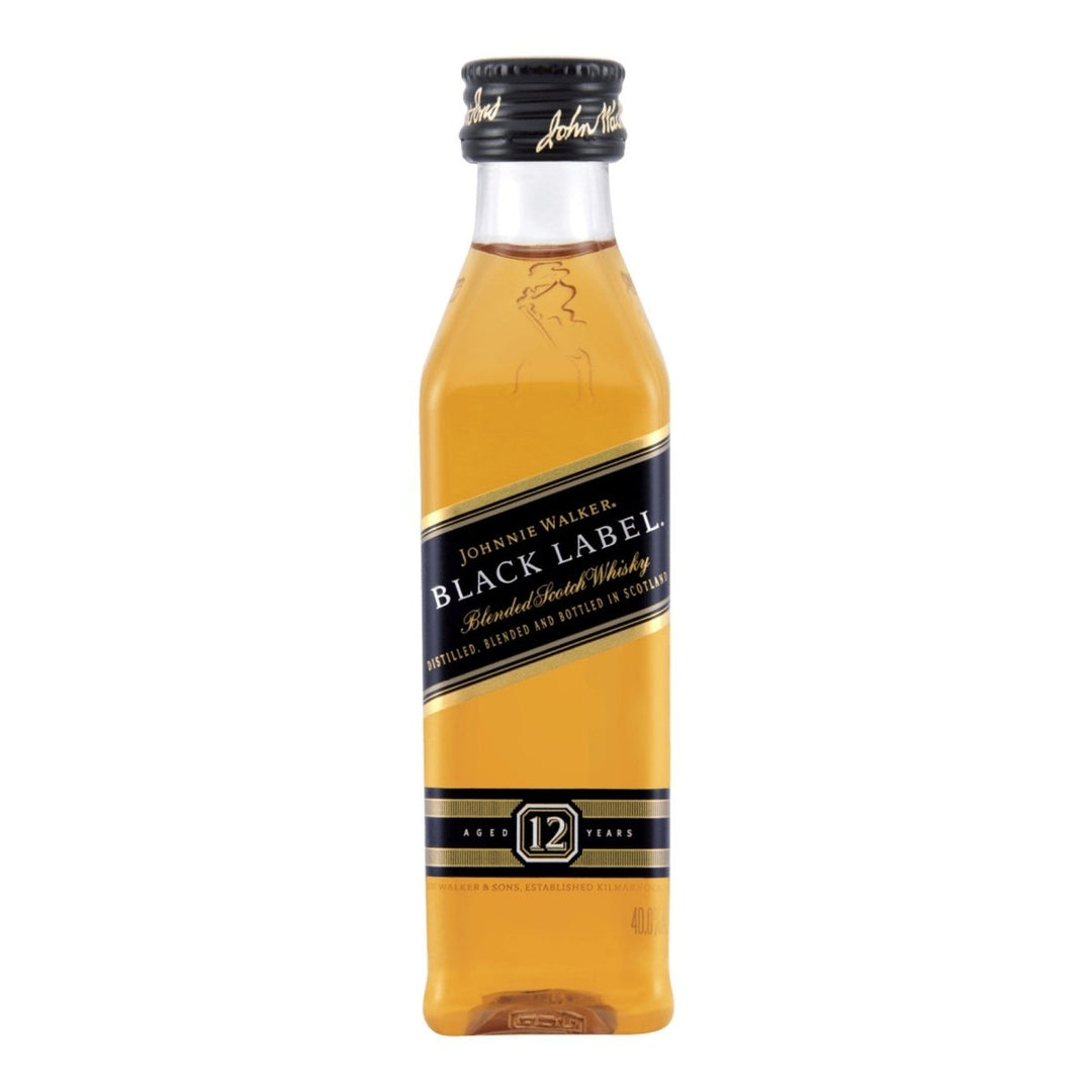 Buy Johnnie Walker Johnnie Walker Black Label 12YO Blended Scotch Whisky Miniature (50mL) at Secret Bottle