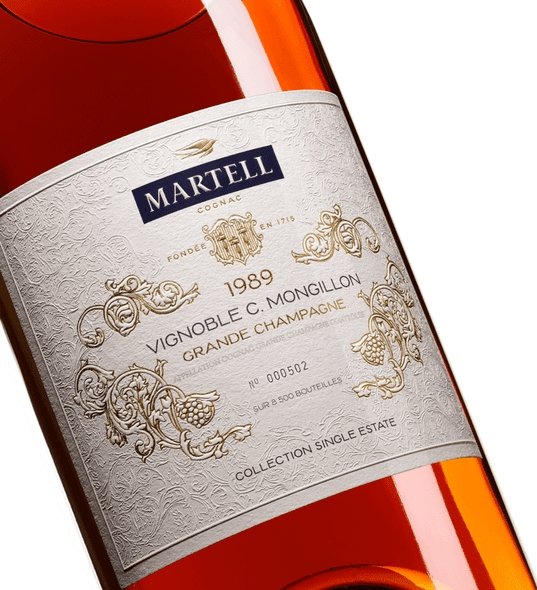 Buy Martell Cognac Martell Single Estate 1989 Vignoble C. Mongillon Cognac (700ml) at Secret Bottle